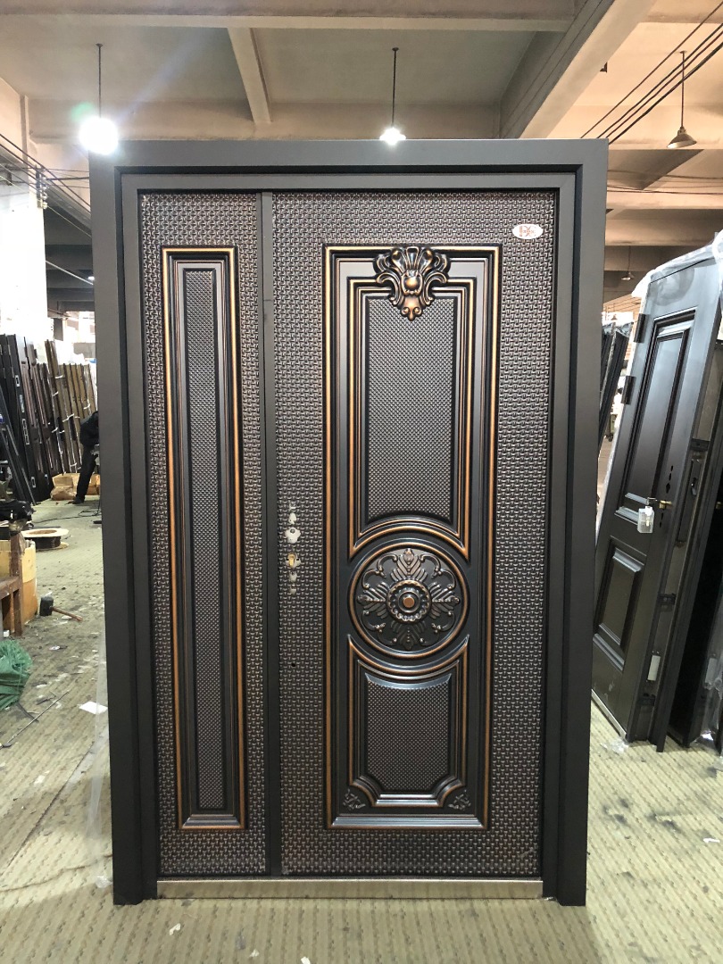 Unique modern copper cast security door