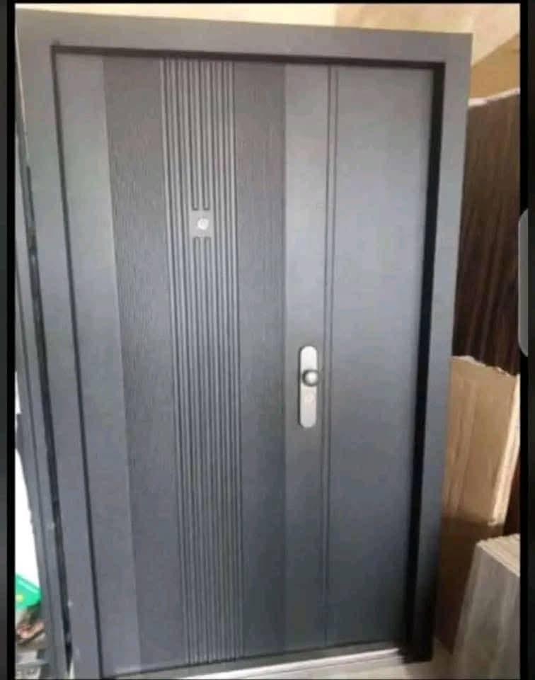 Black standard security door